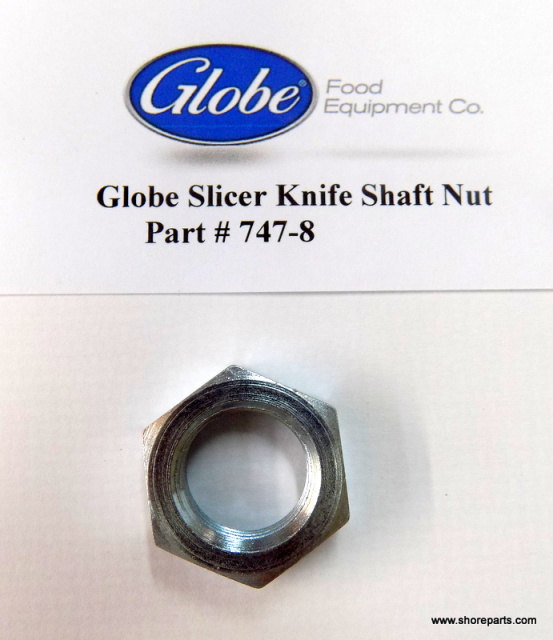 Globe Slicer Knife Shaft Nut Part # 747-8